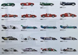 Mythos Le Mans - 1923 - 2013 - 70 x 100 cm poster av vinnarna i 24-timmarsloppet