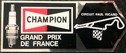 Champion-dekal - Paul Ricard - fransk F1-bana - format 7 x 17 cm