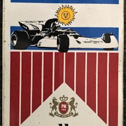 Marlboro-dekal - Argentina 1972 - 8 x 14 cm -ovanlig!