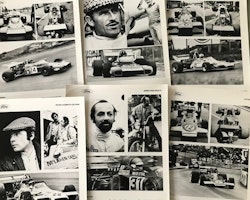 26 pressfoto F1 förare/stall 1970, orig. från Ford, format 21x30cm