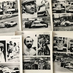 26 pressfoto F1 förare/stall 1970, orig. från Ford, format 21x30cm