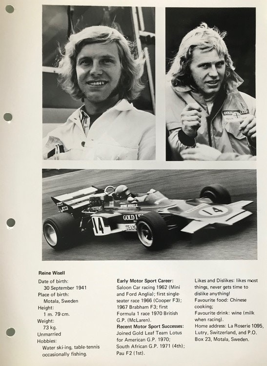 26 pressfoto F1 förare/stall 1970, orig. från Ford, format 21x30cm