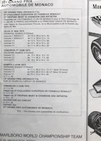 Unik Marlboro broschyr inför Monacos GP 1973 - 18-sid utvik