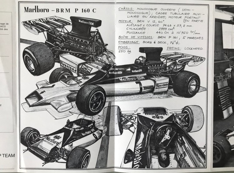 Unik Marlboro broschyr inför Monacos GP 1973 - 18-sid utvik