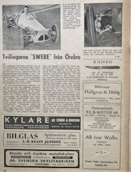 Bengt Peterson, Sven Andersson i Swebe-midgets, omslag fr 1948