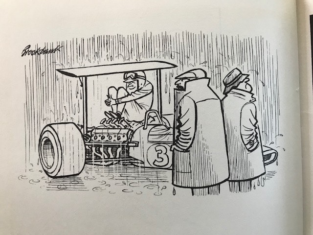 Brockbank's Grand Prix - unik bok av skämttecknaren Russell B - 100 sidor - 19x25cm
