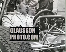 Ronnie Peterson, Monaco F3-final 1969 - inför 1a stora segern - originalfoto 20 x 27 cm