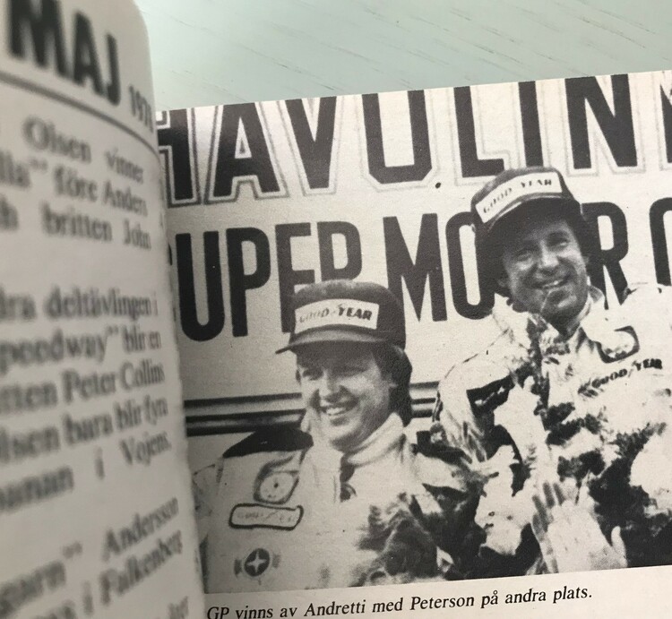 Ronnie Peterson i Motorns Mästare 78/79 - bok om sista året - 130 sidor, 14 x 19 cm