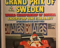 Ronnie på Anderstorp 1977 - 56-sid. program från Grand Prix of Sweden - 24 x 28 cm