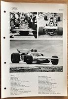 Ronnie Peterson, March 711, Ford intro1971, original photo page, format 21 x 30 cm