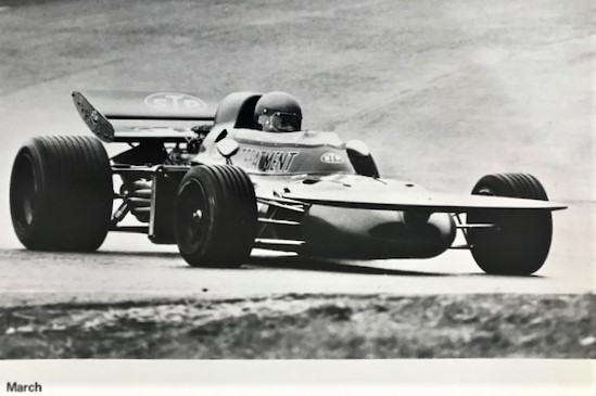 Ronnie Peterson, March 711, Ford intro1971, original photo page, format 21 x 30 cm