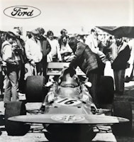 Ronnie Peterson, March 711, Ford intro1971, original photo page, format 21 x 30 cm