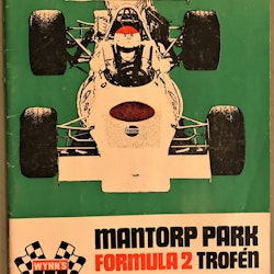 Ronnie Peterson - F2-trofé - EM på Mantorp, augusti 1970 - program - format 15 x 24 cm