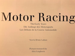 Motor Racing - otrolig titel - 352 sidor foto från 1894-1959, 26 x 30 cm, tung bok