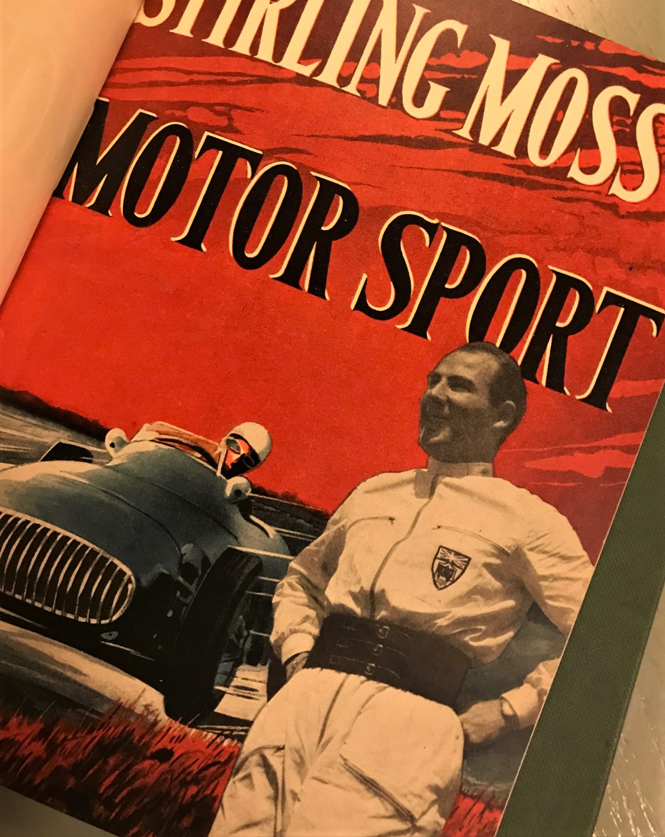Stirling Moss: Motorsport + Nya Segrar - 2 historiska böcker, svenska, 50-tal, 19 x 26 cm