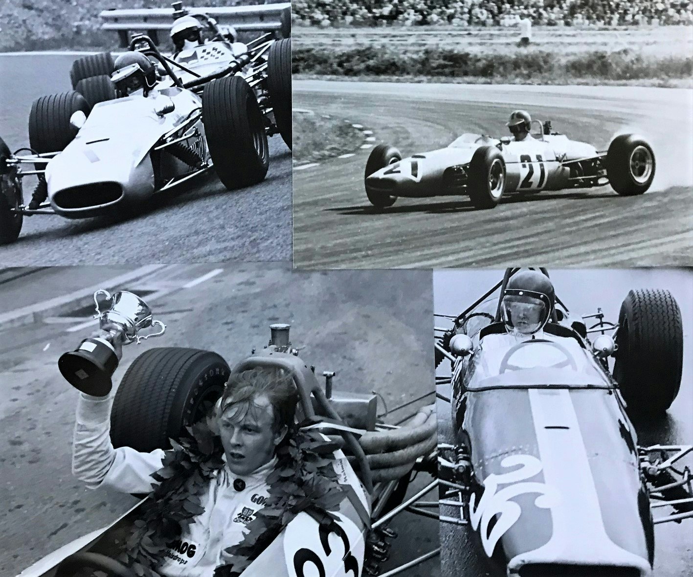 Ronnie Peterson i handgjort schatull - foto, bilder, dekaler, original - 31 delar - signerat