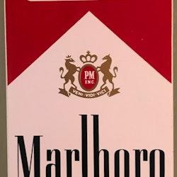 Marlboro-dekal från 1972 - format 80 x 120 mm