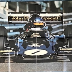 Ronnie Peterson poster - 1974 - Lotus 72 - format 55 x 86 cm