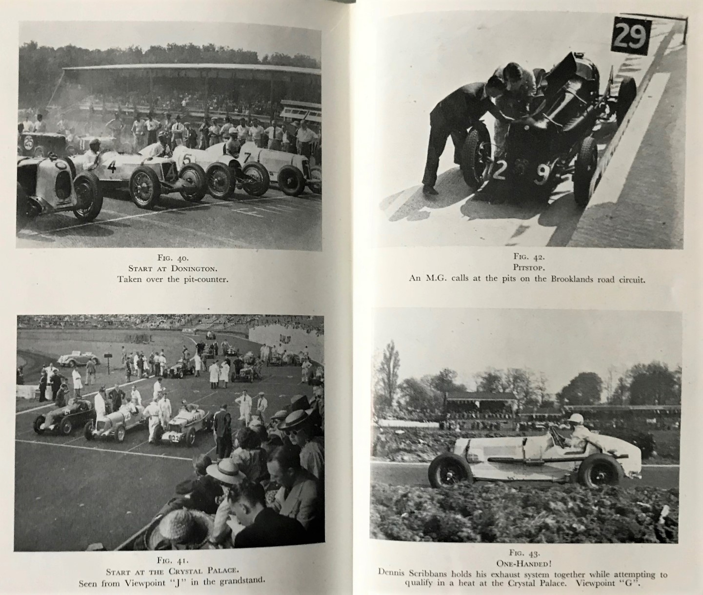 Speed Camera, engelsk bok om racing-fotografering under 30- och 40-talet, ca 120 sidor