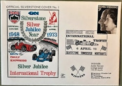 Ronnie Peterson TVÅA - 1973 Specialbrev, Englands GP, Silverstone - vinnarkort ingår
