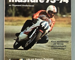 Ronnie Peterson, Motorns Mästare 73/74, bok - första Lotusåret, 130 sid, 14x19 cm