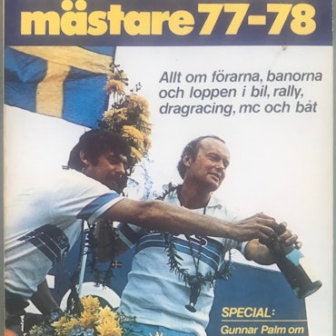 Ronnie Peterson i Motorns Mästare 1977/8, 130 sidor, format 14 x 19 cm