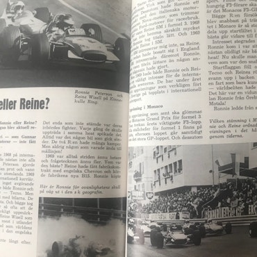 Ronnie och Reine i "Motorsporten idag", Picko Troberg berättar, 98 sidor, 15x21 cm