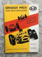 Tysklands GP - Nürburgring 1966 - program - bra skick - 84 sidor - A5-format