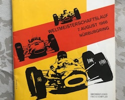 Tysklands GP - Nürburgring 1966 - program - bra skick - 84 sidor - A5-format