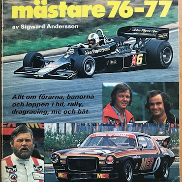 Motorns Mästare 1976/77 - Ronnie Peterson Gunnar Nilsson - 130 sid, 13 x 19 cm