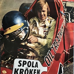 Ronnie Peterson poster 1972 - March 721 - size 70 x 100 cm - ovanlig - samlarvärde