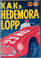 Hedemora - KAK 1954 - sportbilar på GP-bana, program 60 sid, 15x21 cm, bra skick