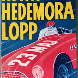 Hedemora - KAK 1954 - sportbilar på GP-bana, program 60 sid, 15x21 cm, bra skick