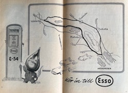 Hedemora - KAK 1954 - sportbilar på GP-bana, program 60 sid, 15x21 cm, bra skick