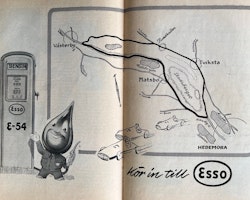 Hedemora - KAK 1954 - sportbilar på GP-bana, program 60 sid, 15x21 cm, bra skick