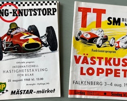 F3 1968 - Ronnie/Reine - Knutstorp o Falkenberg i aug. - 2 program - gott skick