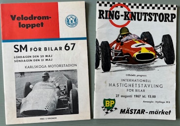 F3 1967 - Ronnie/Reine - Karlskoga o Knutstorp-program - utmärkt skick
