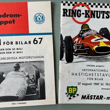 F3 1967 - Ronnie/Reine - Karlskoga o Knutstorp-program - utmärkt skick