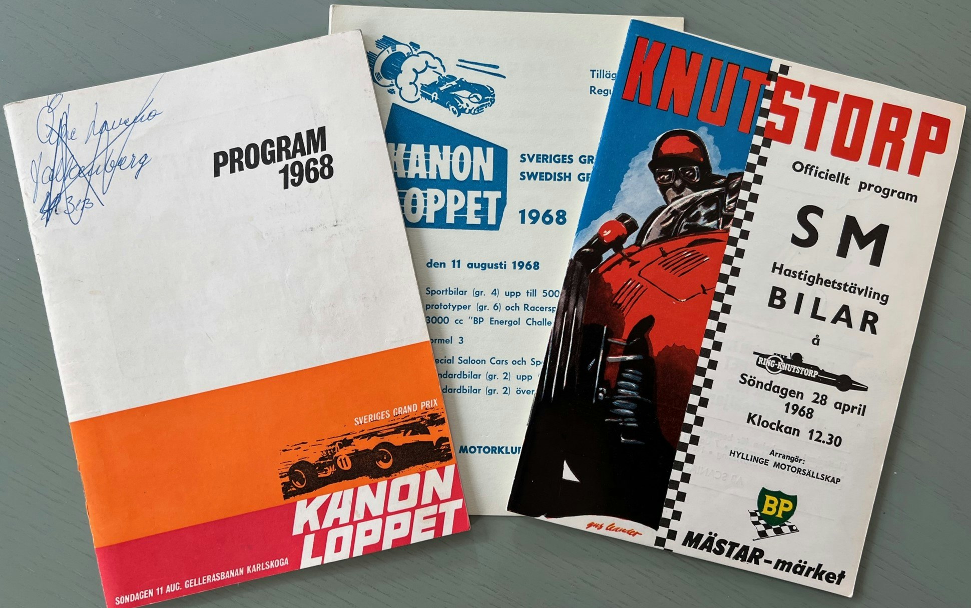 F3-program '68 - Ronnie/Reine-fight - Kanonloppet och Knutstorp - bra skick