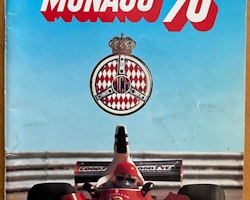 Monaco GP 1976, Ronnie Peterson, Gunnar Nilsson, program, 86 sid, 16x24 cm