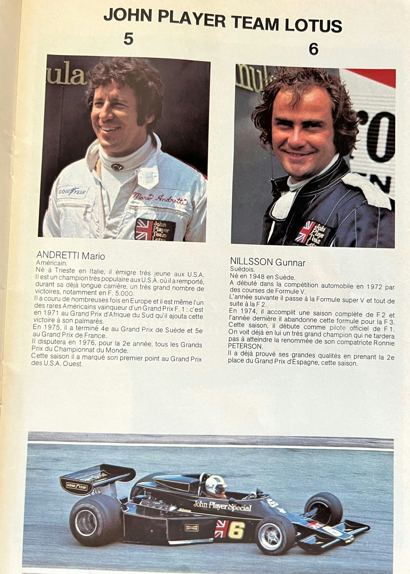 Monaco GP 1976, Ronnie Peterson, Gunnar Nilsson, program, 86 sid, 16x24 cm