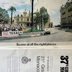 Monaco GP 1979, Petersons gåva till pole position (foto), program, 16x24 cm
