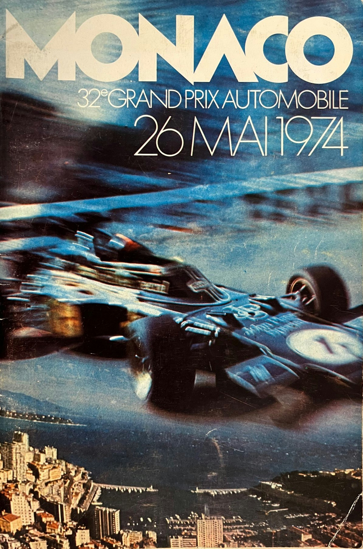 Ronnie Peterson - Monaco GP program 1974 - winner!