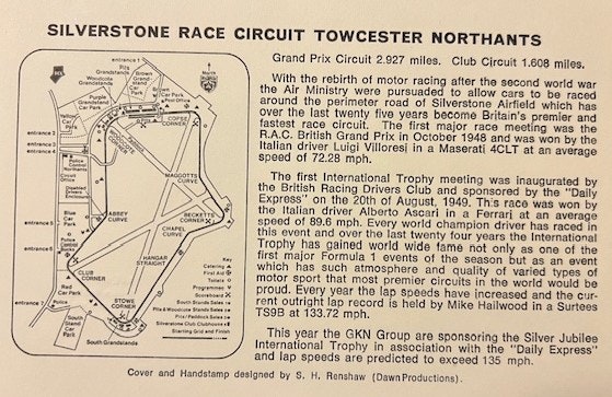 Int. Trophy Race på Silverstone April 1973 - med Ronnie