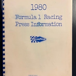 Goodyears pressmapp/foto/info inför 1980 i F1, komplett