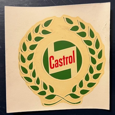 GAMMAL CASTROL-dekal - diameter = 65 mm