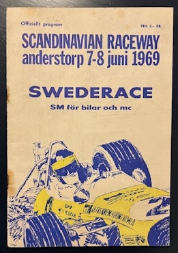 Anderstorp 1969, F3 Ronnie-program i Swederace, 15x21cm