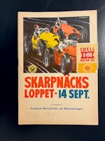 Skarpnäcksloppet 1952 - program, Gus Leander konst !