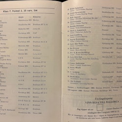 Västkustloppet 1969 - program