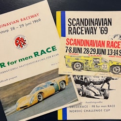 Anderstorp program juni 1969, dekal, anmälningshäfte